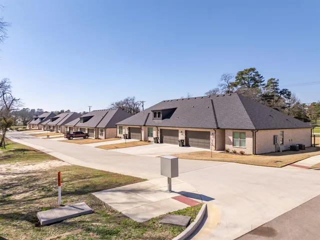 a front view of a house with entertaining space