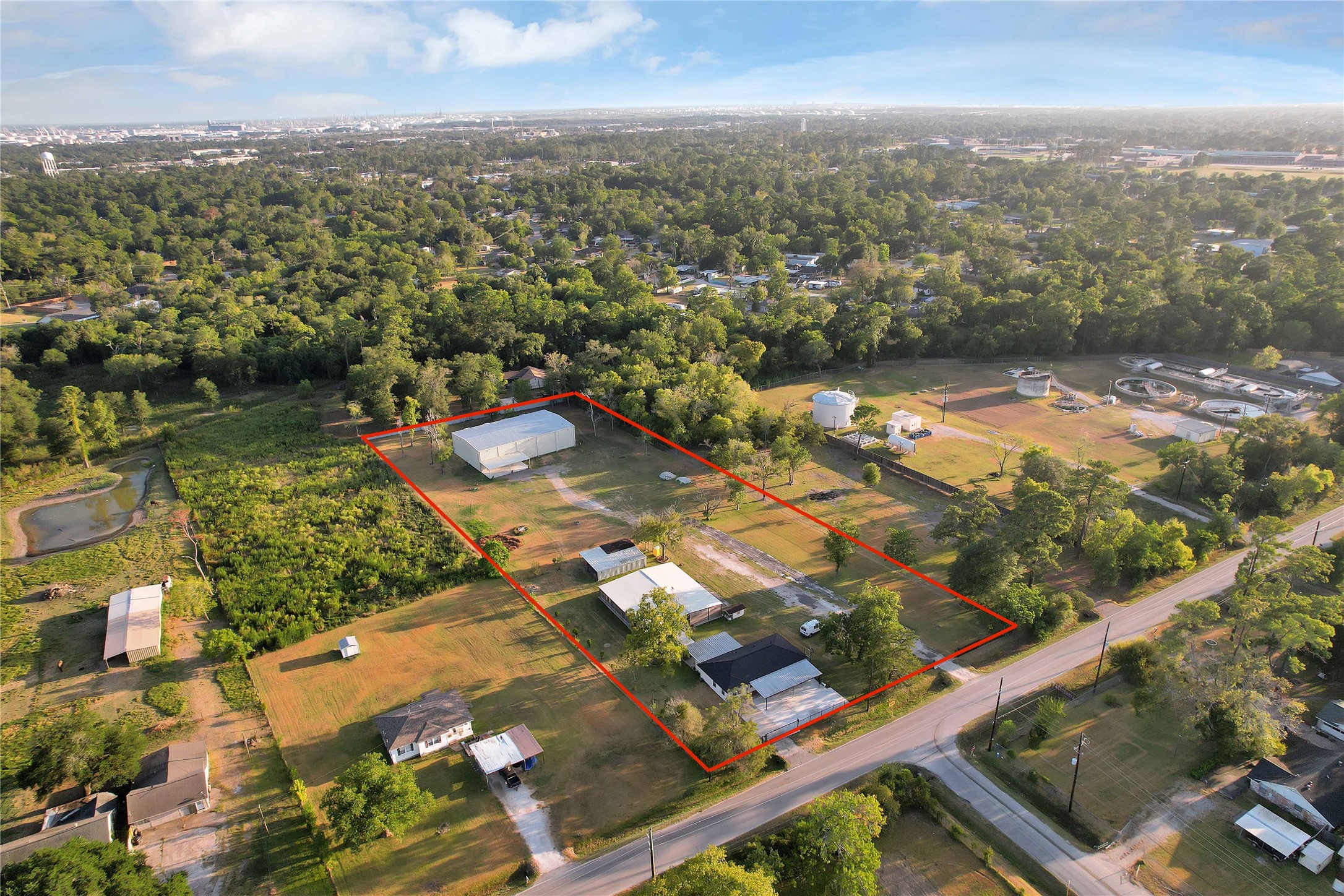 16326 Bear Bayou Drive Channelview, TX 77530 - Photo 47 of 50 an aerial view of residential houses with outdoor space