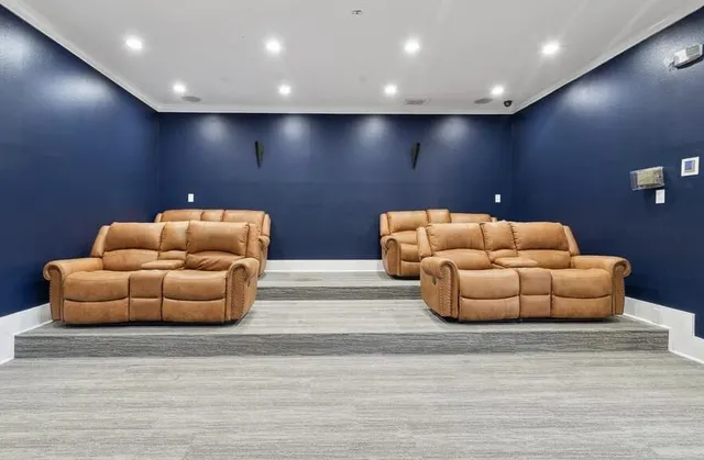 a room with furniture and a couch