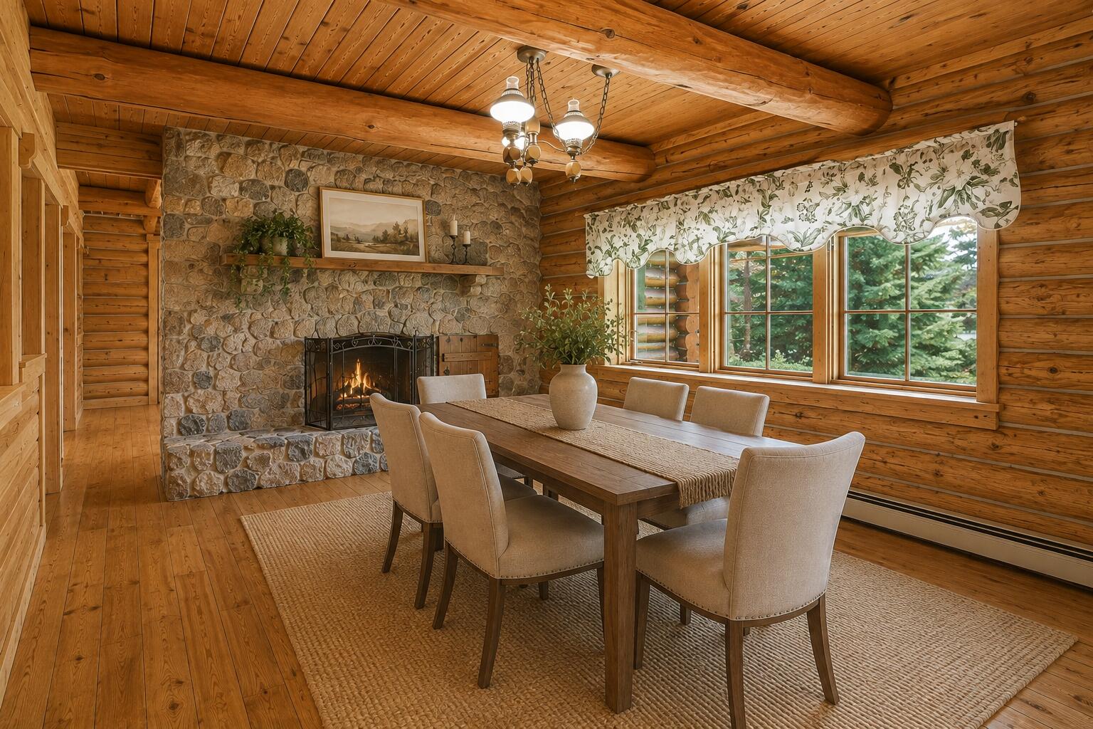 W714 Valley View Road Spring Prairie, WI 53105 - Photo 12 of 58 AI Generated Kitchen Dining