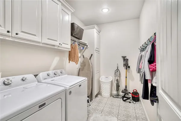 a room with storage and utility