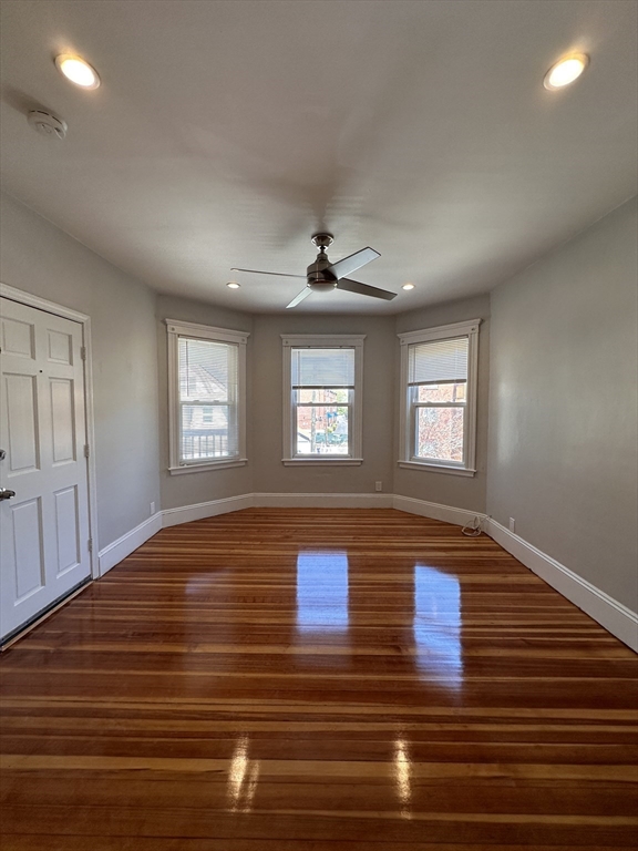 a view of livingroom with hardwood floor and window