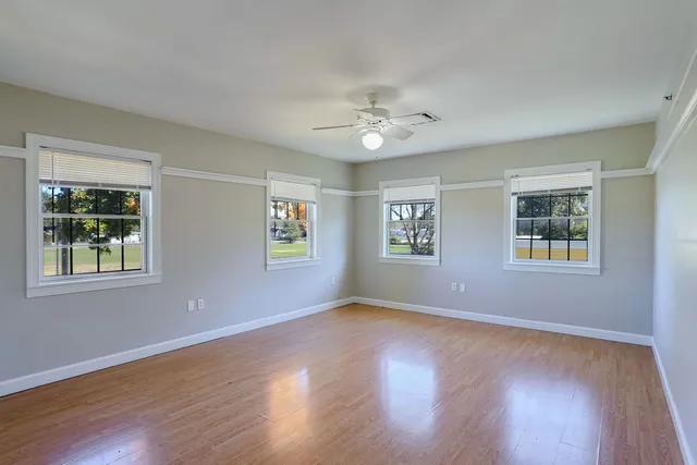wooden floor in an empty room