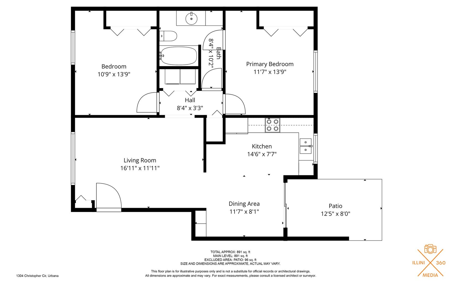 1302 Christopher Circle, Unit 4 Urbana, IL 61802 - Photo 17 of 17 a picture of a book and a white wall