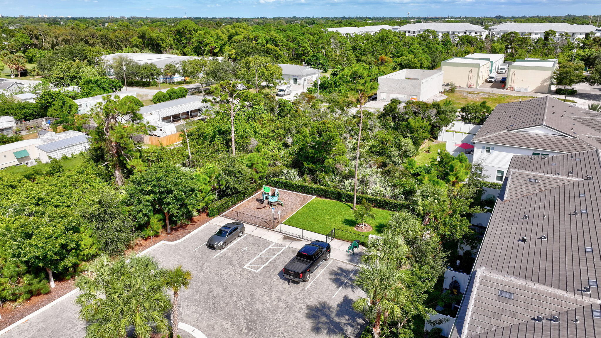 1404 Gopher Terrace Stuart, FL 34994 - Photo 51 of 52 an aerial view of a house with a yard