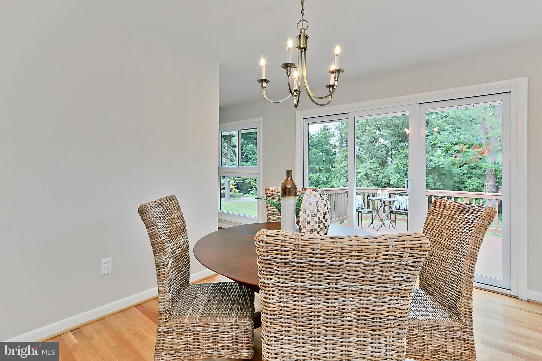 6534 Kerns Road Falls Church, VA 22044 - Photo 13 of 42 Dining room opens to deck