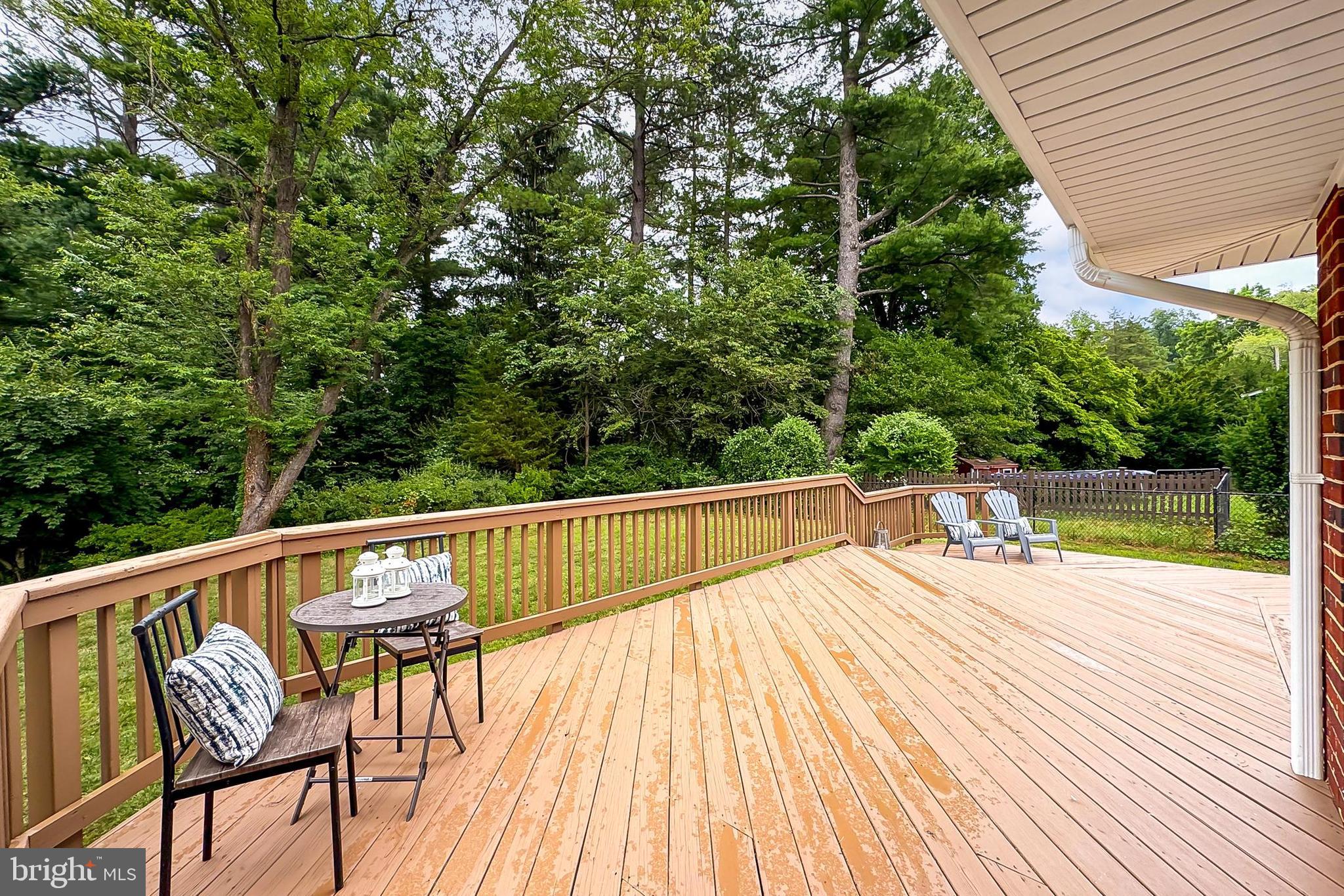 6534 Kerns Road Falls Church, VA 22044 - Photo 36 of 42 Deck is off the dining room. Rained before pics