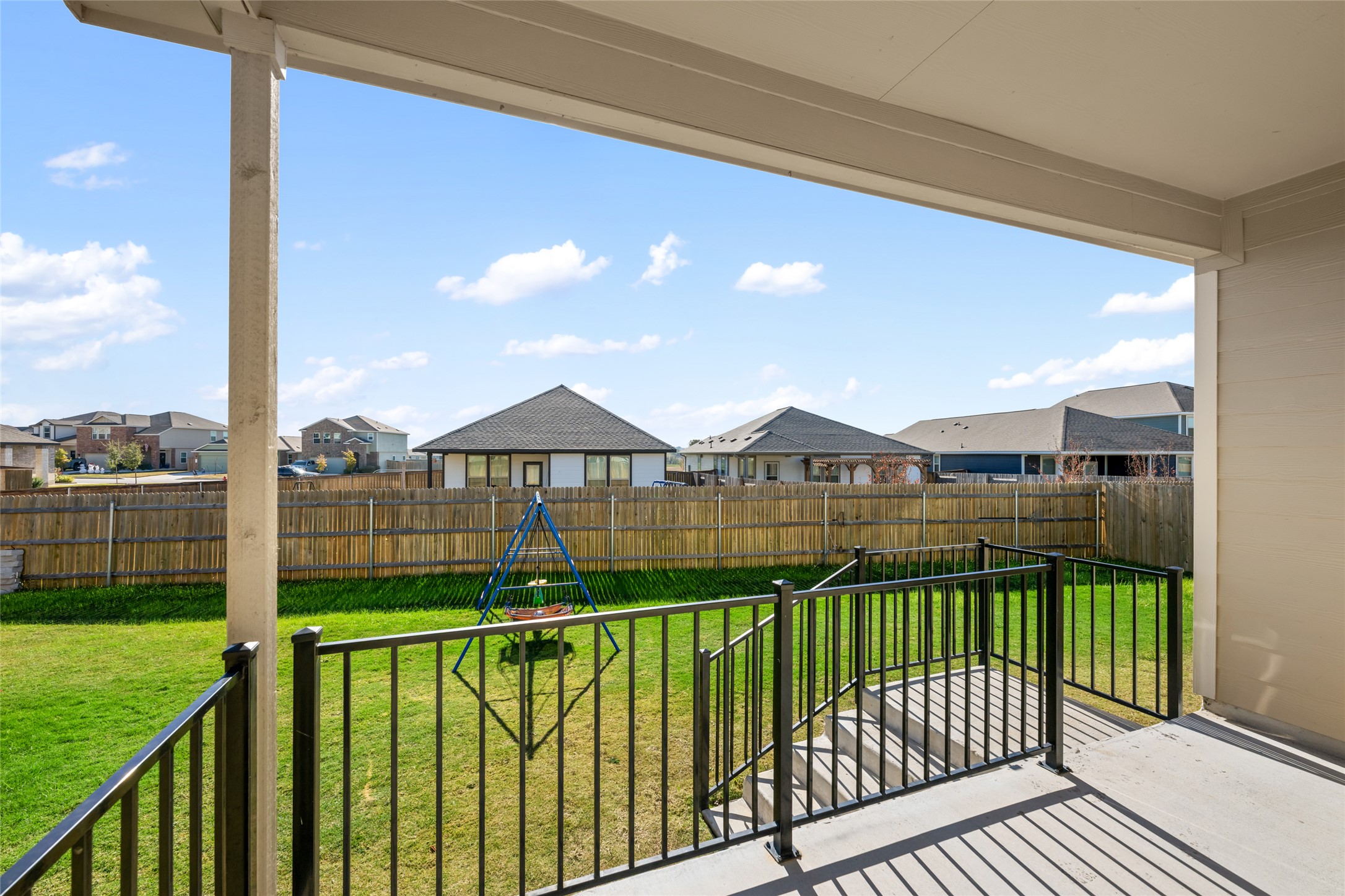 132 Joe Kidd Lane Jarrell, TX 76537 - Photo 33 of 39 a view of a street from a balcony