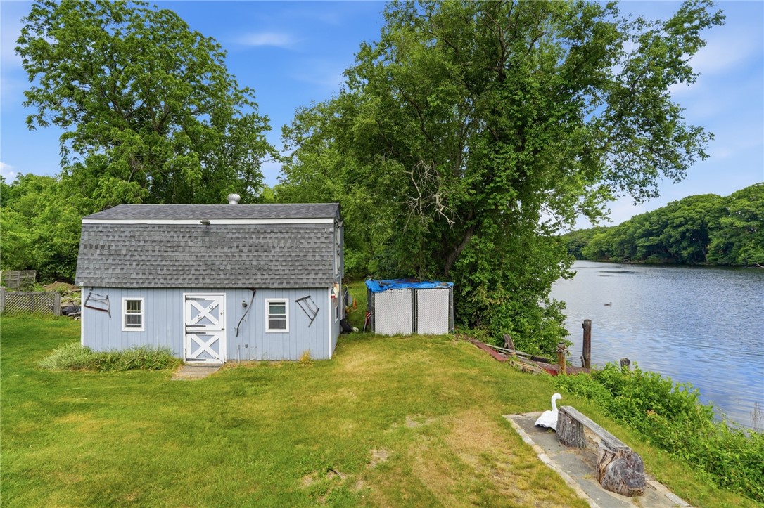 128 Grandview Avenue Lincoln, RI 02865 - Photo 40 of 48 12x20 barn with loft and garage door