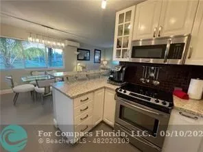 a view of a lake with a outdoor space