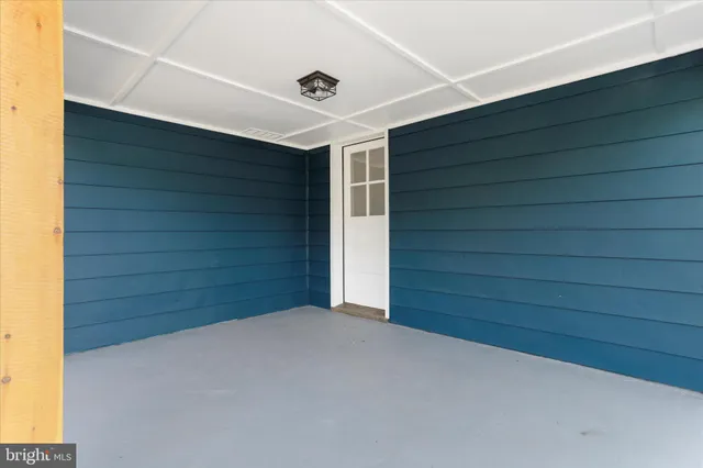 a view of an empty room