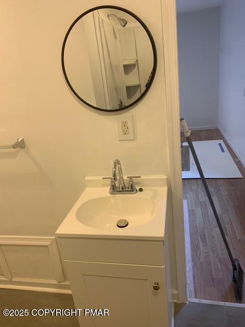 117 Cross Street Pocono Lake, PA 18347 - Photo 7 of 7 a bathroom with a sink and a mirror