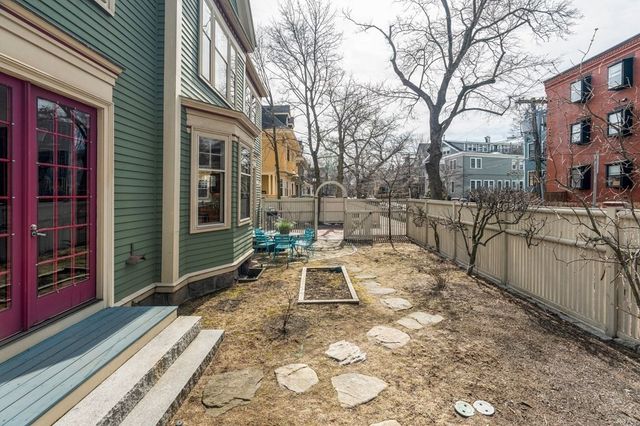 a view of a outdoor space with a patio