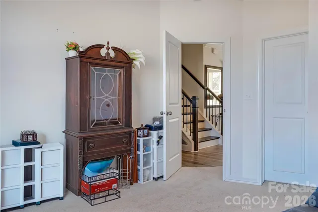 a bathroom with a sink vanity and a toilet