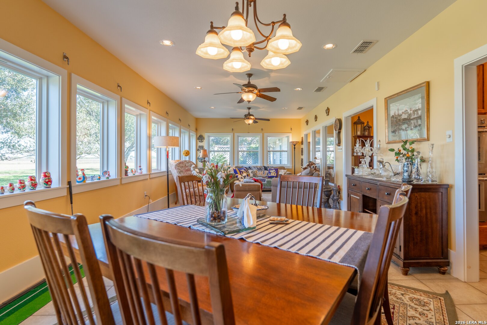 840 County Road 2250 Riviera, TX 78379 - Photo 28 of 45 a view of a dining room with furniture window and outside view