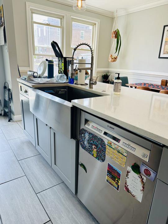 1911 D Street Northeast Washington, DC 20002 - Photo 14 of 63 Large kitchen island, large sink