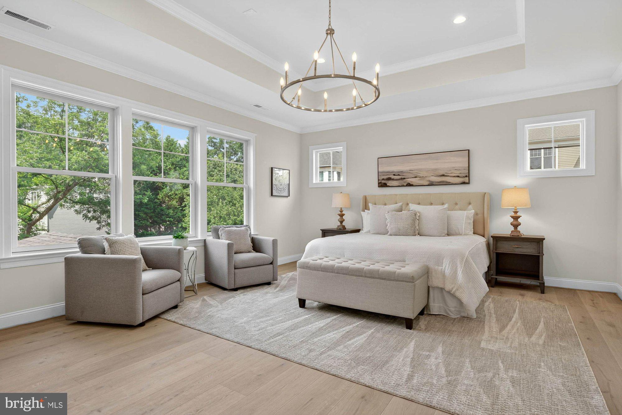 1314 MacBeth Street McLean, VA 22102 - Photo 9 of 13 a bedroom with bed and large windows