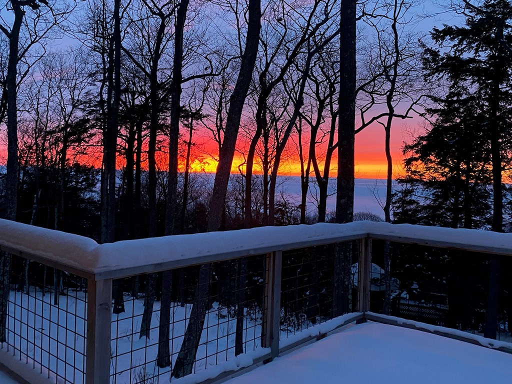 9161 Gibraltar Bluff Road Fish Creek, WI 54212 - Photo 4 of 52 Sunset Winter View