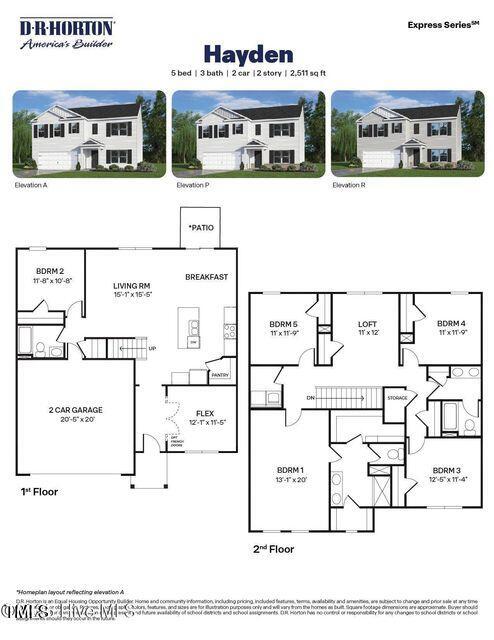 7365 Michelle Road Rocky Mount, NC 27803 - Photo 33 of 33 Hayden Floor Plan