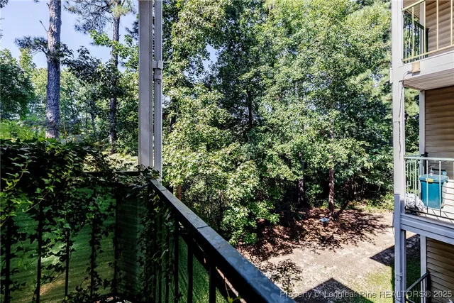 a picture of street from a balcony