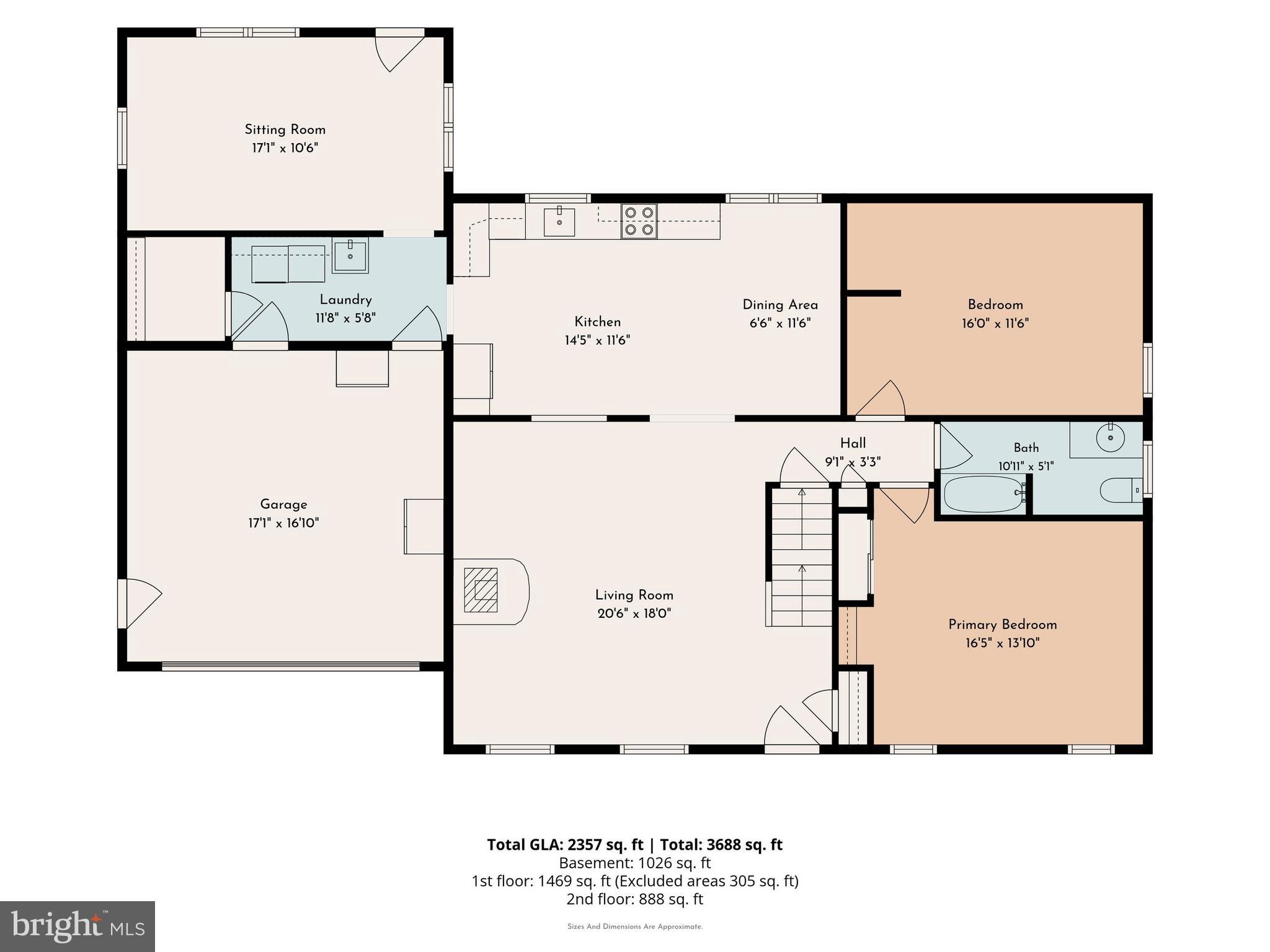 1125 Payne Road Green Lane, PA 18054 - Photo 45 of 47 First level-Floorplan