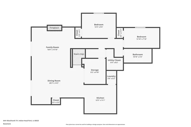 $1,044,000 | 6441 Blackhawk Trail, Indian Head Park, IL 60525