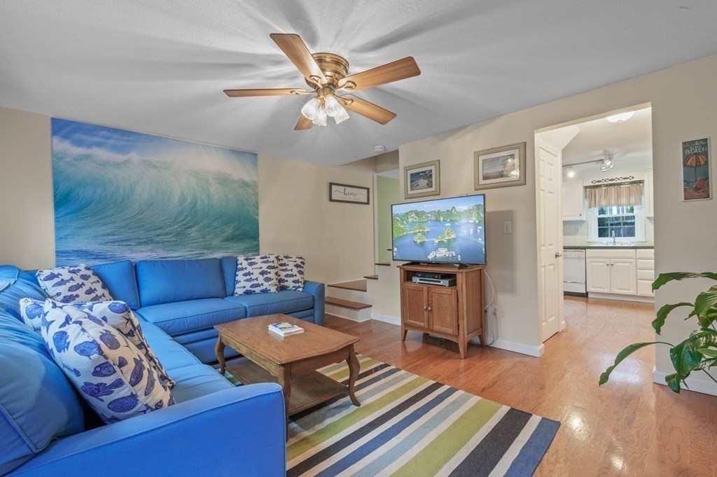 27 Norwood Avenue, Unit 2 Manchester, MA 01944 - Photo 2 of 17 a living room with furniture and a flat screen tv