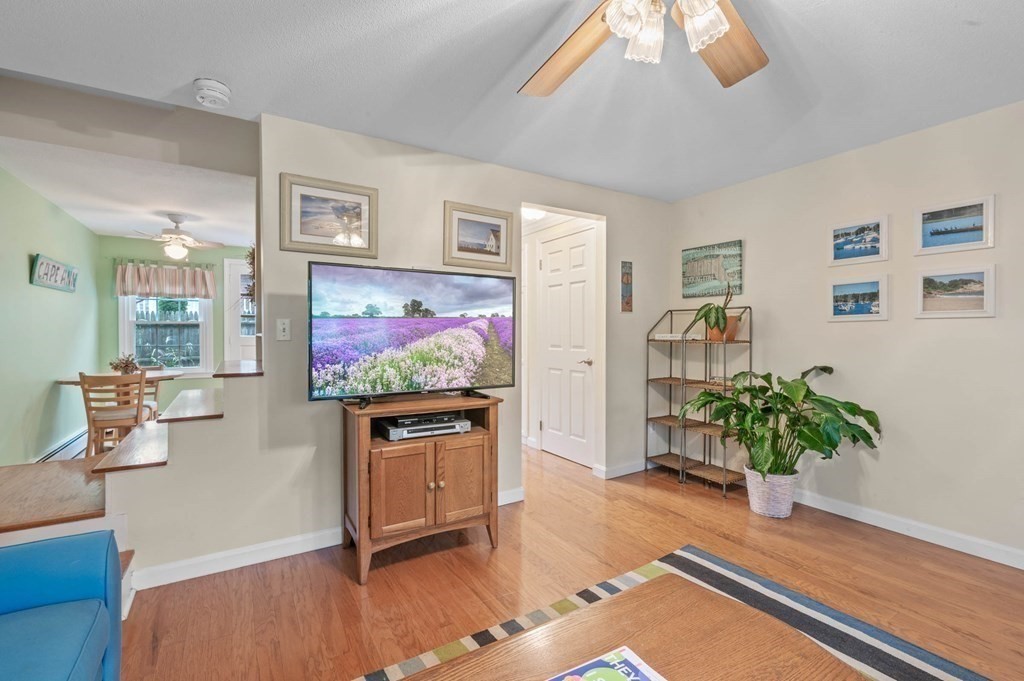 27 Norwood Avenue, Unit 2 Manchester, MA 01944 - Photo 5 of 17 a living room with furniture and a flat screen tv