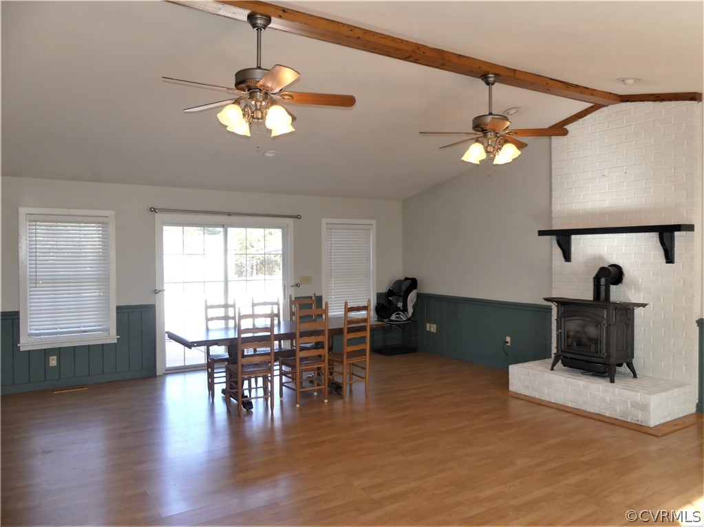 1325 Courthouse Road Chase City, VA 23924 - Photo 12 of 49 a view of a dining room with furniture window and wooden floor