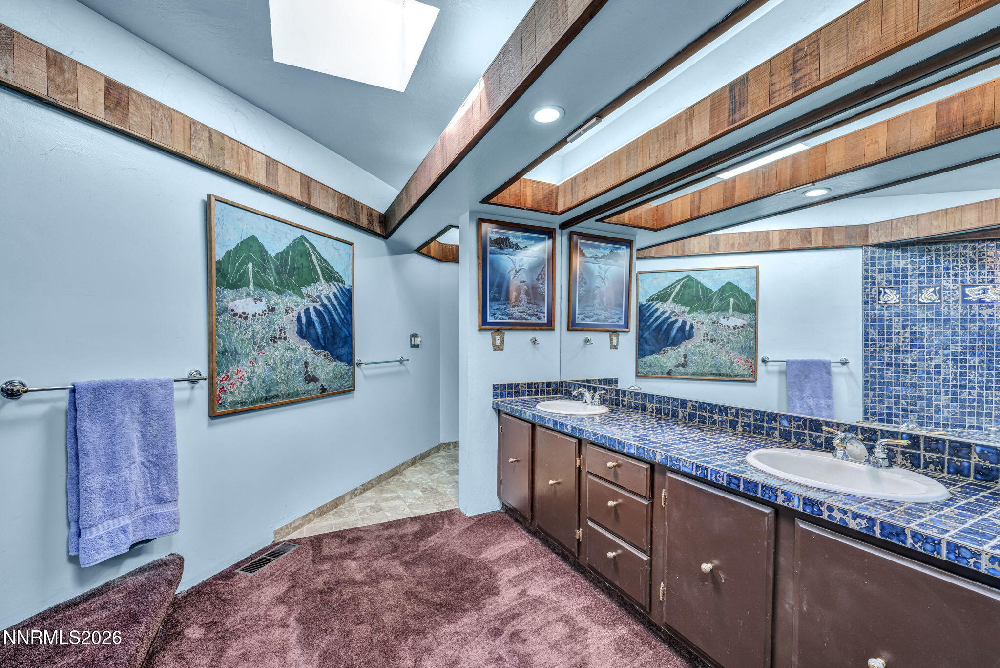 13600 Stoneybrook Drive Reno, NV 89511 - Photo 113 of 120 a bathroom with a granite countertop sink and mirror