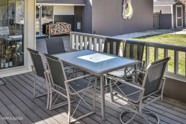 an aerial view of houses with yard