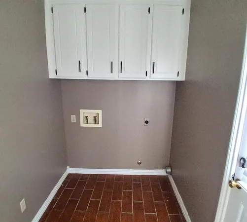 a view of a utility room with empty racks