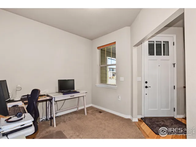 a view of a workspace with a window