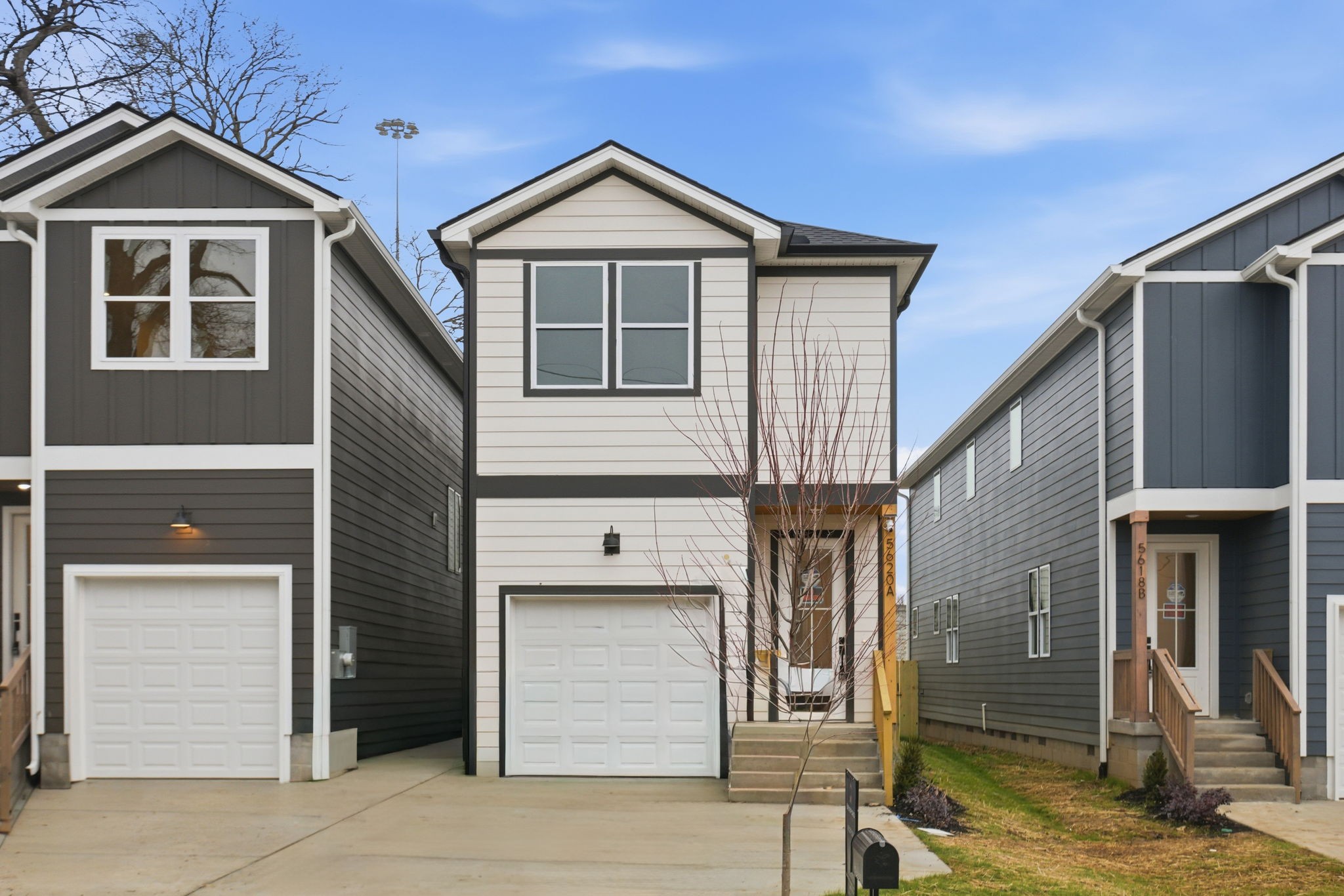 a view of a house with brick walls and windows