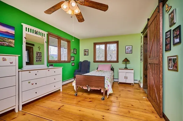 a room with furniture