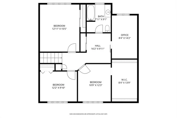 a picture of a floor plan