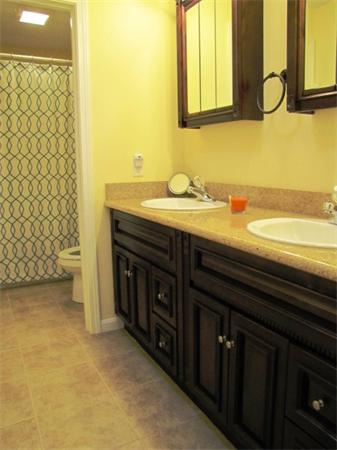 9 Pearlbush Path Worcester, MA 01607 - Photo 13 of 28 a spacious bathroom with a granite countertop sink and a mirror
