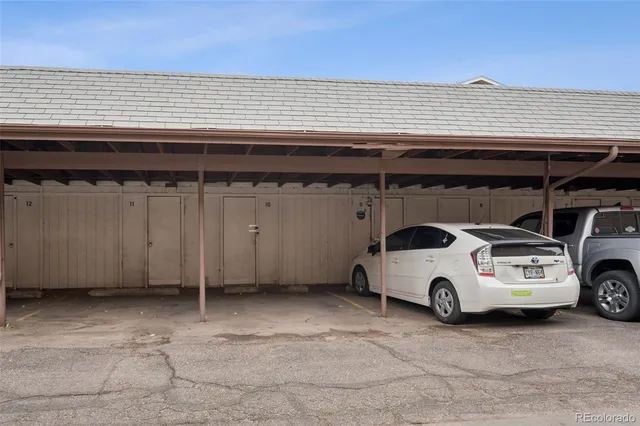 a car parked in garage
