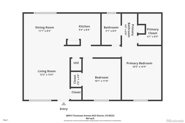 $215,000 | 6800 East Tennessee Avenue, Unit 432, Denver, CO 80224