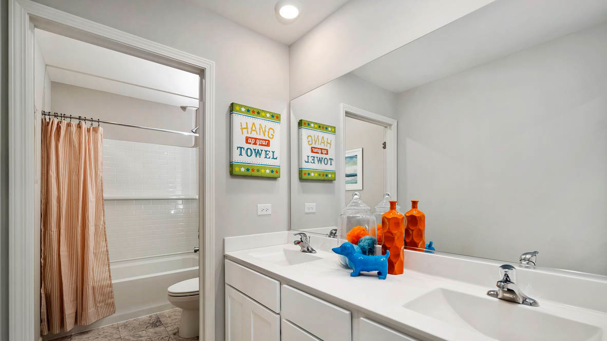1810 Legacy Pointe Boulevard Plainfield, IL 60586 - Photo 18 of 20 a bathroom with a sink and a shower