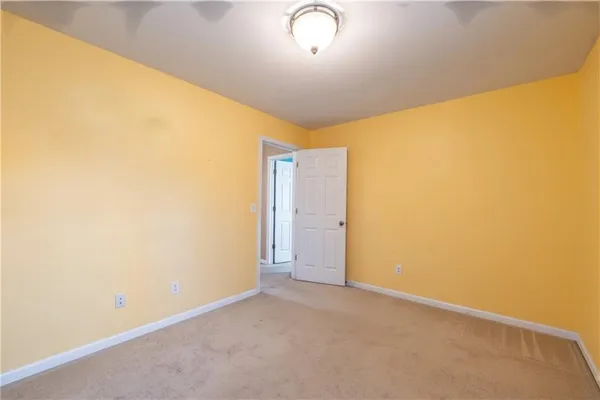 a view of an empty room