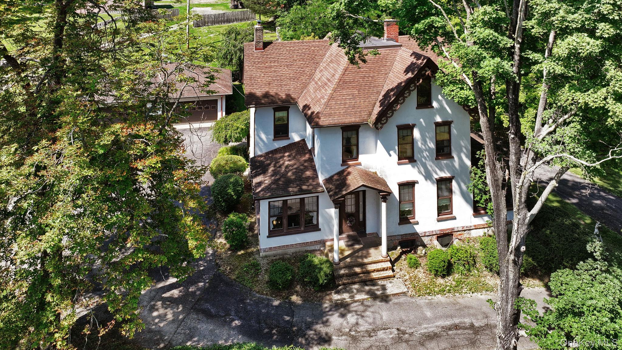 View from above of property