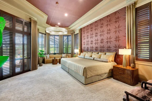 a large white kitchen with a lot of counter space