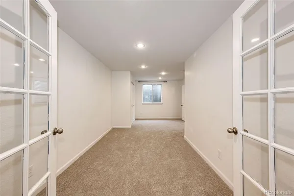 a view of an empty room