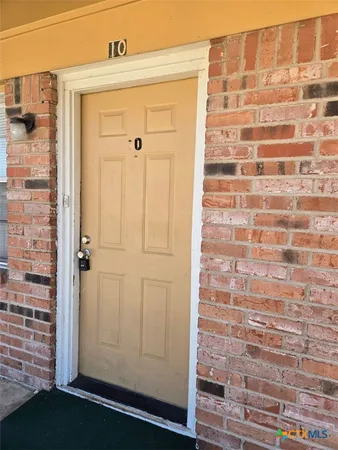 a view of front door