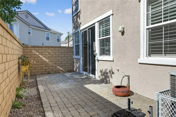 a house view with a seating space