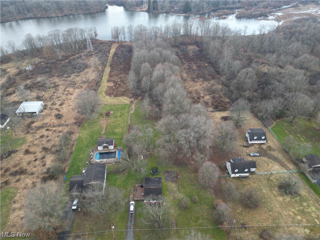1470 Collar Price Road Hubbard, OH 44425 - Photo 2 of 23 Drone / aerial view with a water view