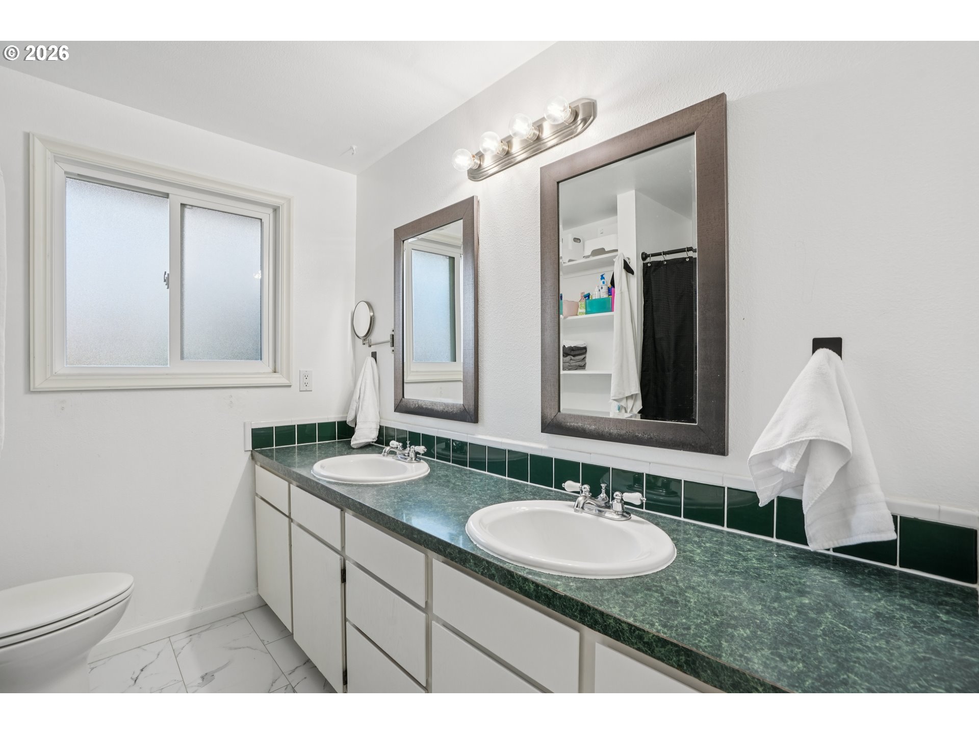3454 Northeast 5th Court Gresham, OR 97030 - Photo 20 of 34 a bathroom with a granite countertop sink and a mirror