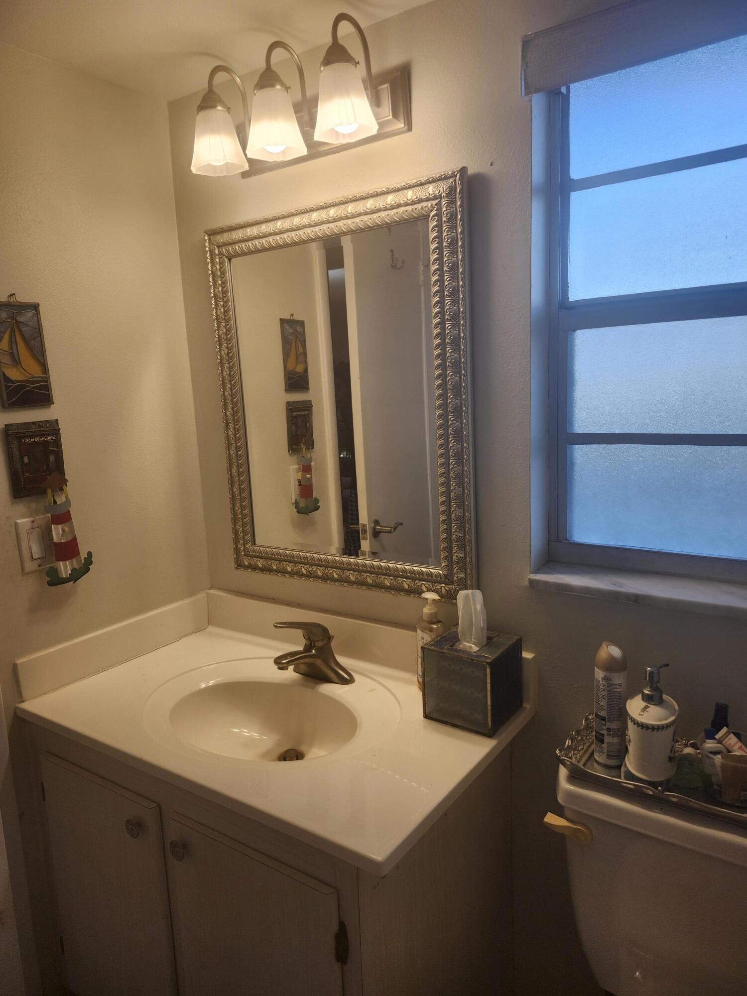 300 Northeast 26th Avenue, Unit 305 Boynton Beach, FL 33435 - Photo 21 of 54 a bathroom with a sink and a mirror