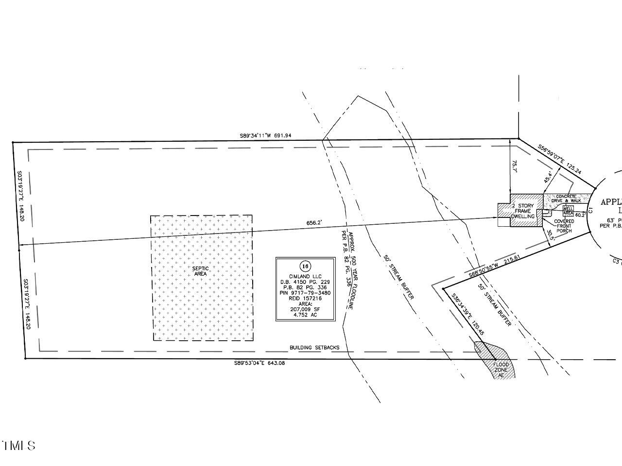 4649 Apple Rdg Lane Graham, NC 27253 - Photo 37 of 41 hc16 - plot plan